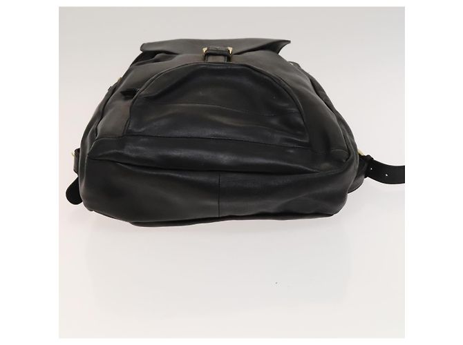 Zaino in pelle nero e oro Gianni Versace Auth BA3548 D'oro - vista 5