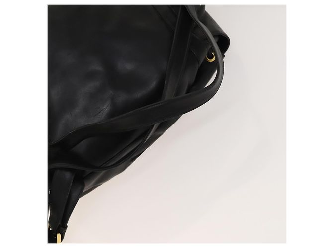 Zaino in pelle nero e oro Gianni Versace Auth BA3548 D'oro - vista 9