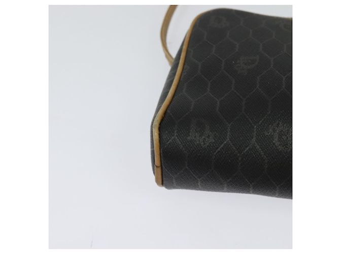Borsa a spalla in tela a nido d'ape PVC nera Auth BA3916 Christian Dior Nero - vista 15
