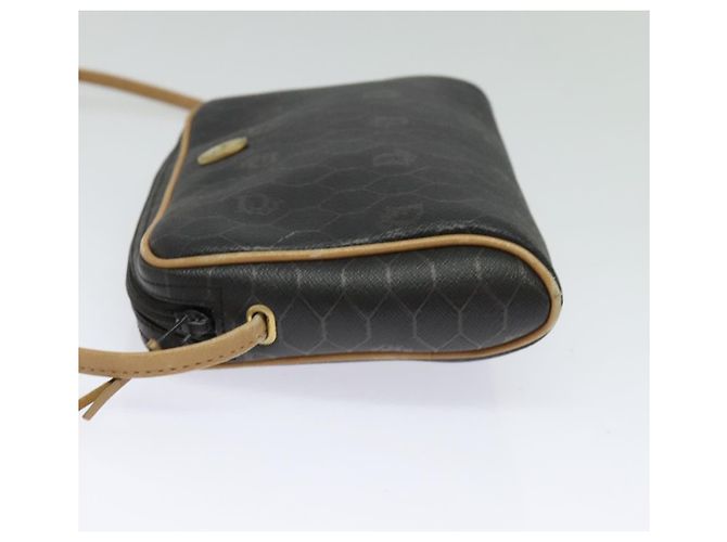 Borsa a spalla in tela a nido d'ape PVC nera Auth BA3916 Christian Dior Nero - vista 3