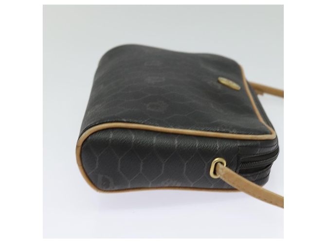 Borsa a spalla in tela a nido d'ape PVC nera Auth BA3916 Christian Dior Nero - vista 4