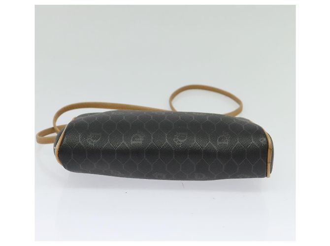 Borsa a spalla in tela a nido d'ape PVC nera Auth BA3916 Christian Dior Nero - vista 5
