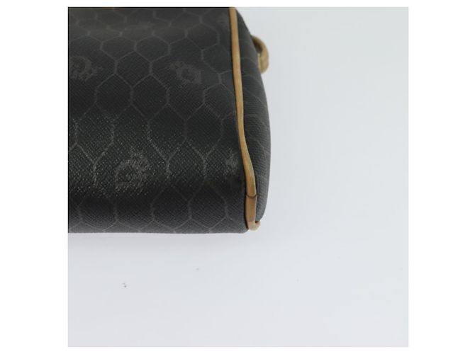 Borsa a spalla in tela a nido d'ape PVC nera Auth BA3916 Christian Dior Nero - vista 9