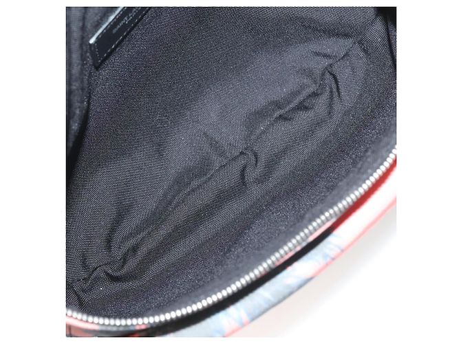 Borsa a tracolla in nylon rosa argento SAINT LAURENT Auth bs27374 - vista 10