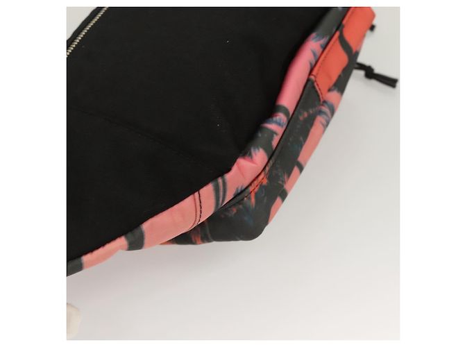 Borsa a tracolla in nylon rosa argento SAINT LAURENT Auth bs27374 - vista 15
