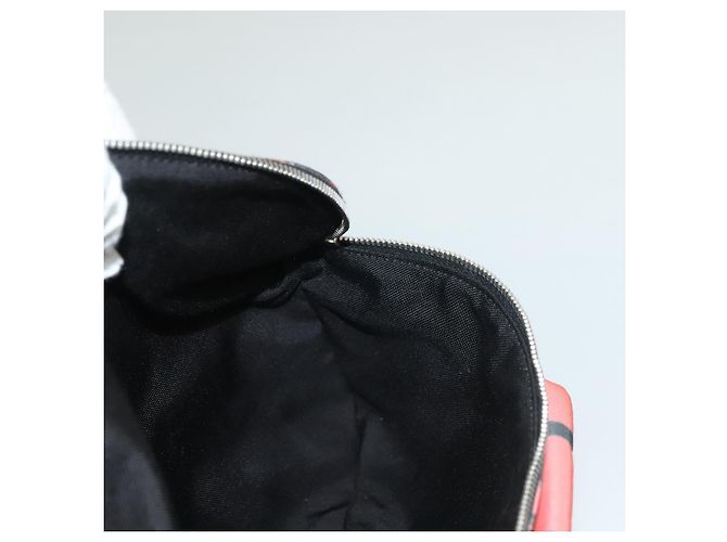 Borsa a tracolla in nylon rosa argento SAINT LAURENT Auth bs27374 - vista 23