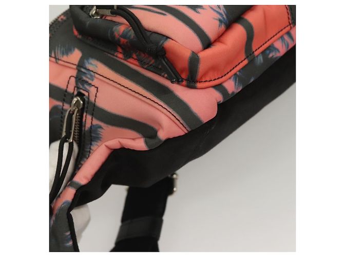 Borsa a tracolla in nylon rosa argento SAINT LAURENT Auth bs27374 - vista 9