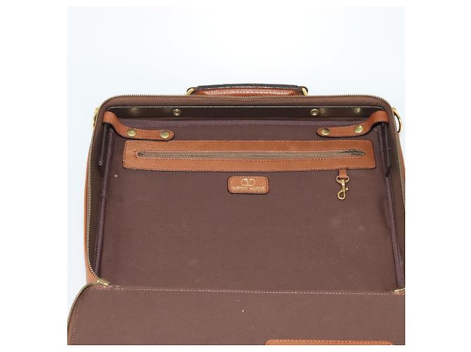 VALENTINO Borsa a mano in pelle 2 in 1 Marrone Oro Auth bs27369 D'oro - vista 10