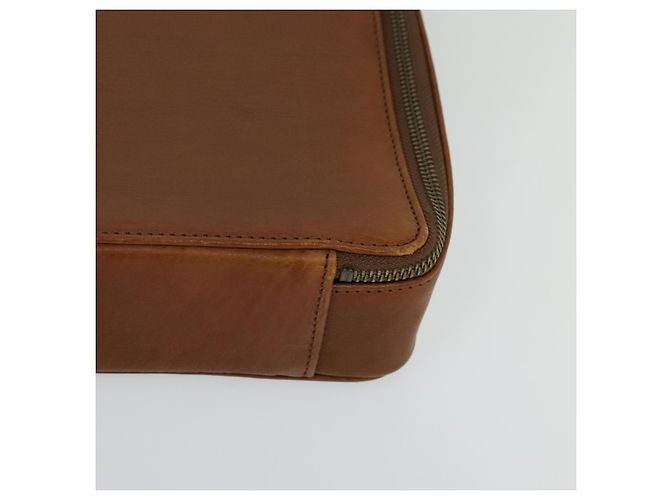 VALENTINO Borsa a mano in pelle 2 in 1 Marrone Oro Auth bs27369 D'oro - vista 14
