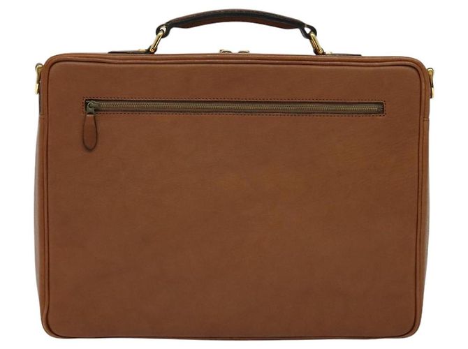 VALENTINO Borsa a mano in pelle 2 in 1 Marrone Oro Auth bs27369 D'oro - vista 2