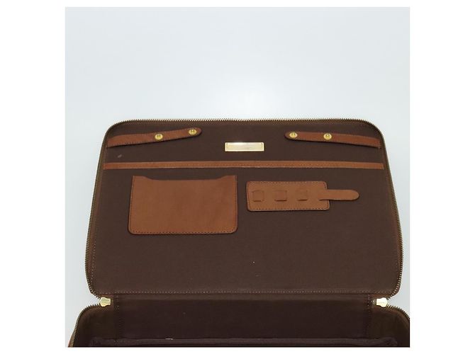 VALENTINO Borsa a mano in pelle 2 in 1 Marrone Oro Auth bs27369 D'oro - vista 22