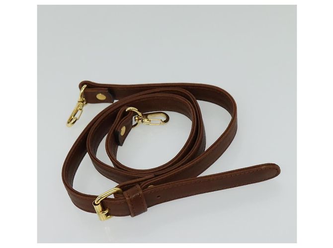 VALENTINO Borsa a mano in pelle 2 in 1 Marrone Oro Auth bs27369 D'oro - vista 23