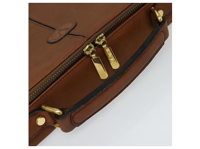 VALENTINO Borsa a mano in pelle 2 in 1 Marrone Oro Auth bs27369 D'oro - vista 7