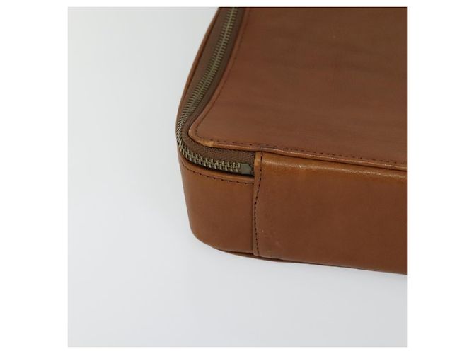 VALENTINO Borsa a mano in pelle 2 in 1 Marrone Oro Auth bs27369 D'oro - vista 9