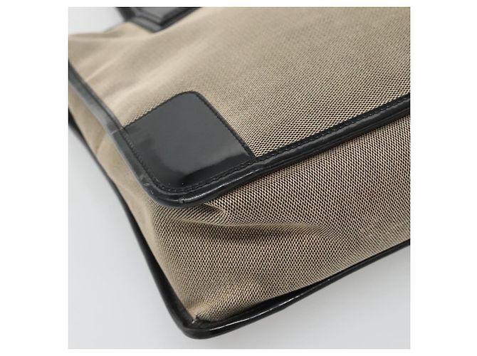 Sac à main GUCCI en toile beige doré 000 0855 Auth ti3315 - vue 14