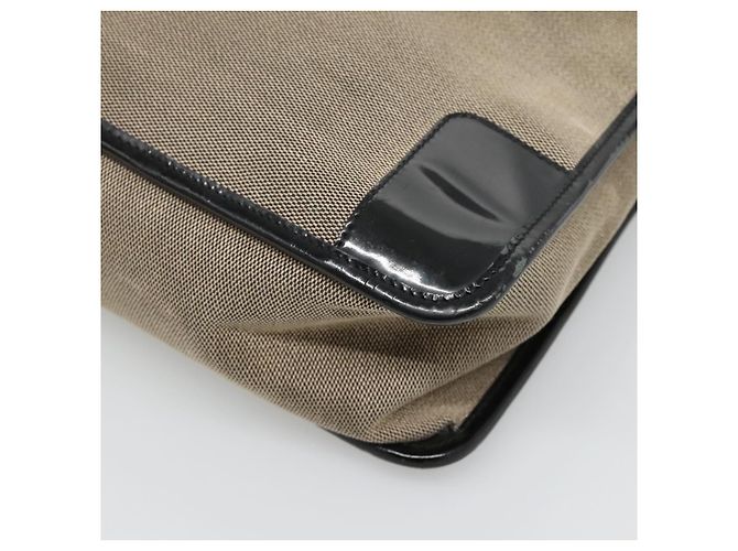 Sac à main GUCCI en toile beige doré 000 0855 Auth ti3315 - vue 15
