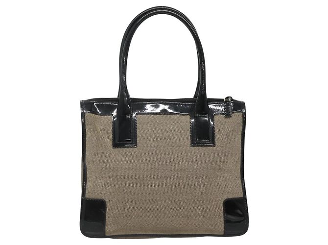 Sac à main GUCCI en toile beige doré 000 0855 Auth ti3315 - vue 2