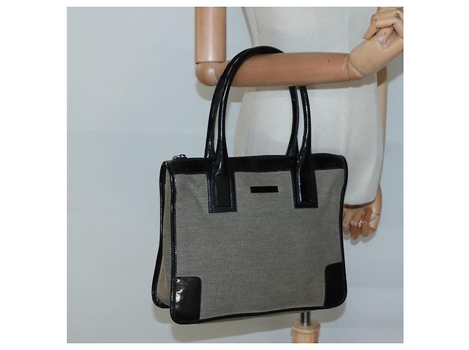 Sac à main GUCCI en toile beige doré 000 0855 Auth ti3315 - vue 21
