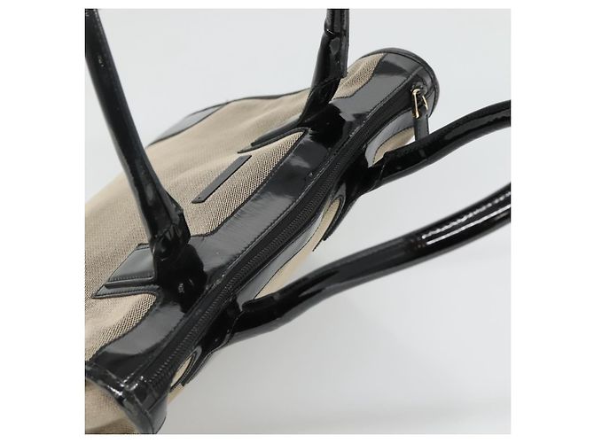 Sac à main GUCCI en toile beige doré 000 0855 Auth ti3315 - vue 6