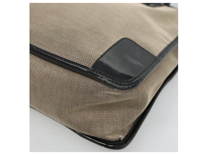 Sac à main GUCCI en toile beige doré 000 0855 Auth ti3315 - vue 9