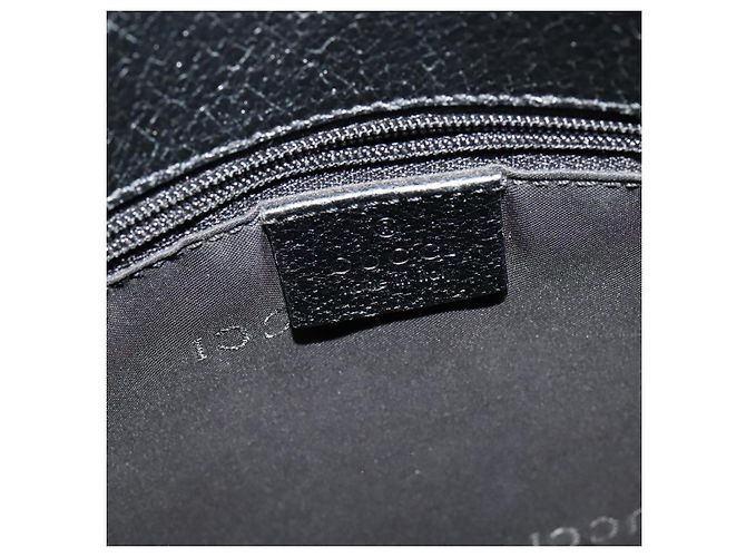 Borsa a Spalla GUCCI in Nylon Pelle Nera Argento 001 3307 Auth bs27066 Nero - vista 17