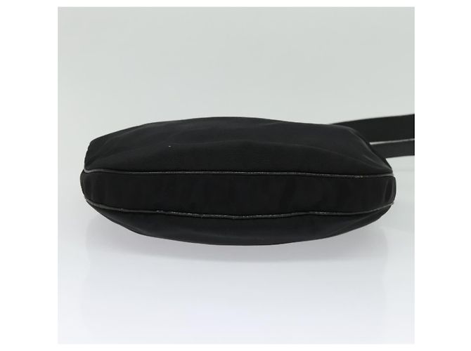 Borsa a Spalla GUCCI in Nylon Pelle Nera Argento 001 3307 Auth bs27066 Nero - vista 5