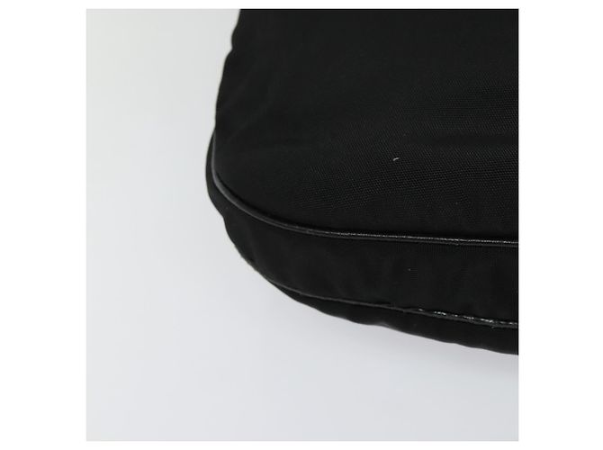 Borsa a Spalla GUCCI in Nylon Pelle Nera Argento 001 3307 Auth bs27066 Nero - vista 9