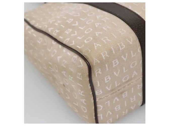 Bulgari BVLGARI Logo Mania Tote Bag aus Canvas Beige Auth BA3987 - Ansicht 16