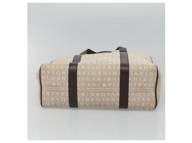 Bulgari BVLGARI Logo Mania Tote Bag aus Canvas Beige Auth BA3987 - Ansicht 5