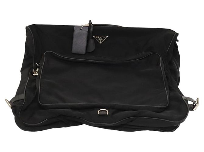 PRADA Funda para prendas de nylon negro Auth bs27437 - vista 13