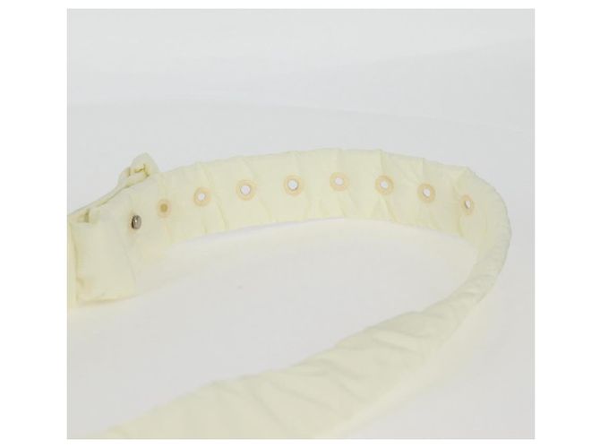 Autre Marque BORSO A SPALLA INTRECCIATO IN NYLON BIANCO AUTH 131085M - vista 14
