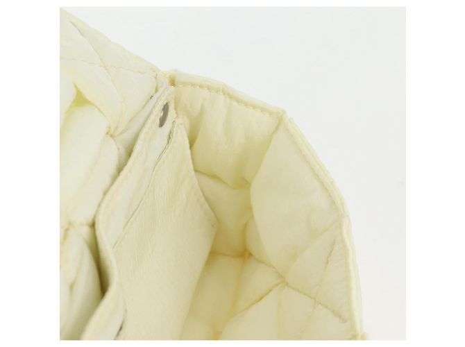 Autre Marque BORSO A SPALLA INTRECCIATO IN NYLON BIANCO AUTH 131085M - vista 19
