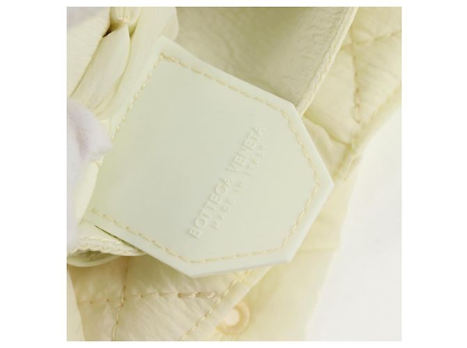 Autre Marque BORSO A SPALLA INTRECCIATO IN NYLON BIANCO AUTH 131085M - vista 23