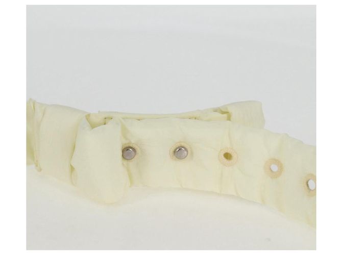 Autre Marque BORSO A SPALLA INTRECCIATO IN NYLON BIANCO AUTH 131085M - vista 8