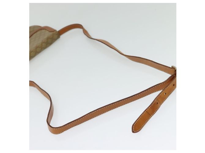 Céline Borsa a Spalla in Tela Macadam CELINE Beige Oro Auth 127903 D'oro - vista 7