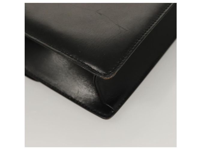 Céline Borsa a Spalla in Pelle Nera e Oro Auth BA3770 Nero D'oro - vista 15