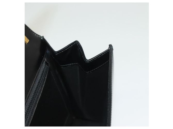 Céline Borsa a Spalla in Pelle Nera e Oro Auth BA3770 Nero D'oro - vista 18