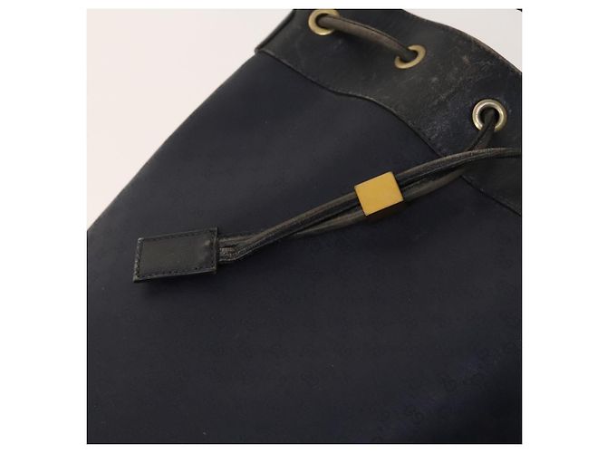 Borsa a Spalla Gucci Micro GG Supreme Sherry Line PVC Blu Navy Oro Auth 125756 D'oro - vista 9