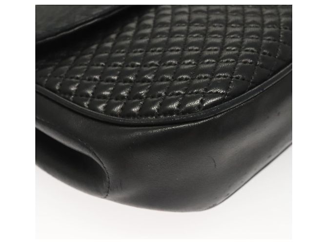 BALLY Borsa a Spalla in Pelle Trapuntata con Catena Nero Oro Auth BA3955 D'oro - vista 9