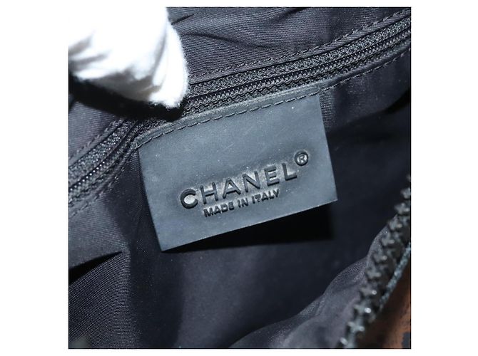 Borsa a Spalla CHANEL PVC Nera CC Auth bs27803 Nero - vista 17
