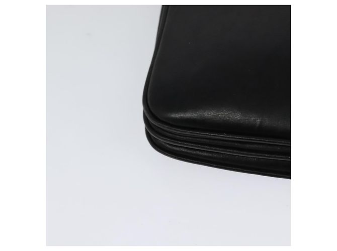 Borsa a spalla in pelle nera e oro della linea Sherry di GUCCI Auth ep9327 Nero D'oro - vista 16