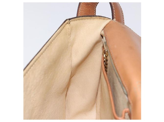 Céline CELINE Macadam Canvas Schultertasche aus PVC-Leder Braun Gold Auth 128760 Golden - Ansicht 20