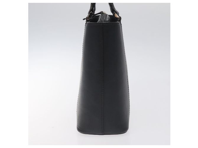 Borsa a mano in pelle nera e argento autentica BURBERRY ep9535 Nero - vista 4