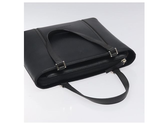 Borsa a mano in pelle nera e argento autentica BURBERRY ep9535 Nero - vista 6