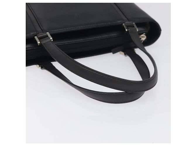 Borsa a mano in pelle nera e argento autentica BURBERRY ep9535 Nero - vista 7
