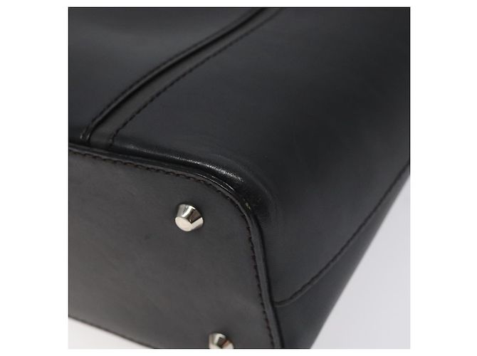 Borsa a mano in pelle nera e argento autentica BURBERRY ep9535 Nero - vista 9
