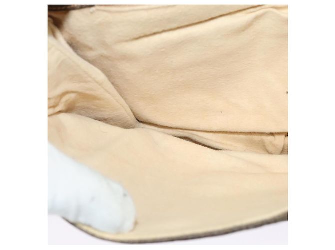 Gucci Sac à bandoulière GG Supreme en PVC beige et or Auth th6212 Doré - vue 20