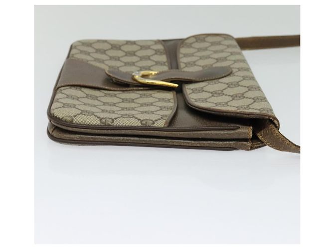 Gucci Sac à bandoulière GG Supreme en PVC beige et or Auth th6212 Doré - vue 4