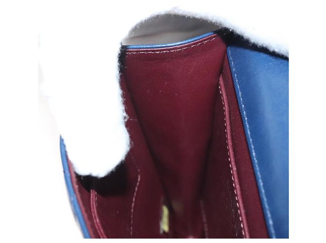 Borsa a Spalla CHANEL in Pelle di Agnello Blu CC Auth BA3679 - vista 23