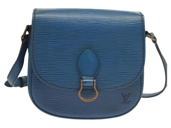 LOUIS VUITTON Borsa a Spalla Epi Saint Cloud PM Blu M52195 LV Auth ep9356 - vista 13